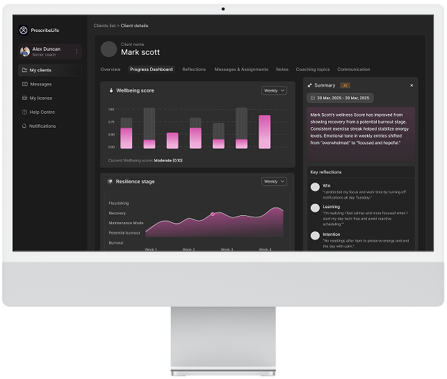 Coaching Portal Dashboard