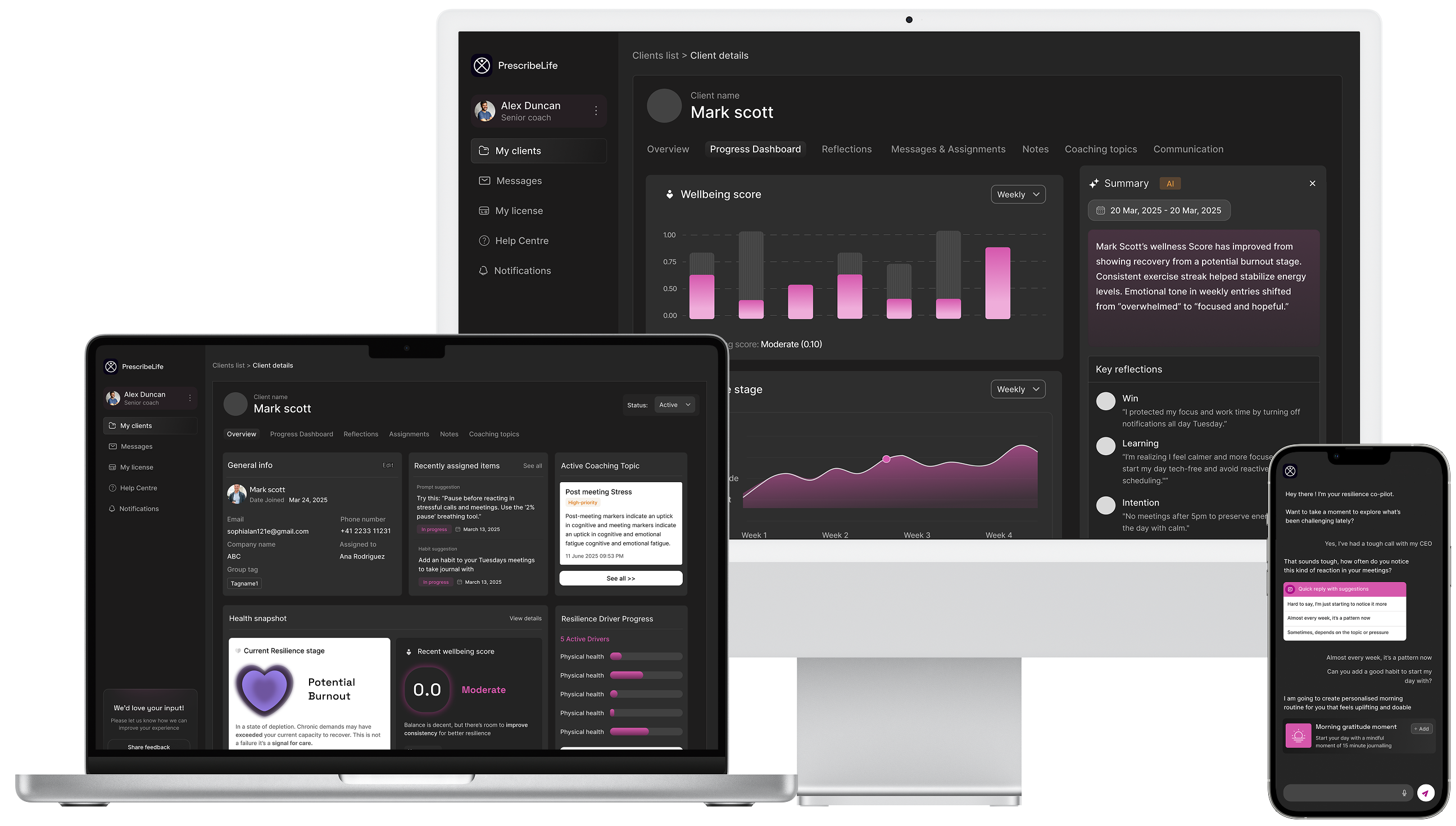 Coaching Portal Dashboard